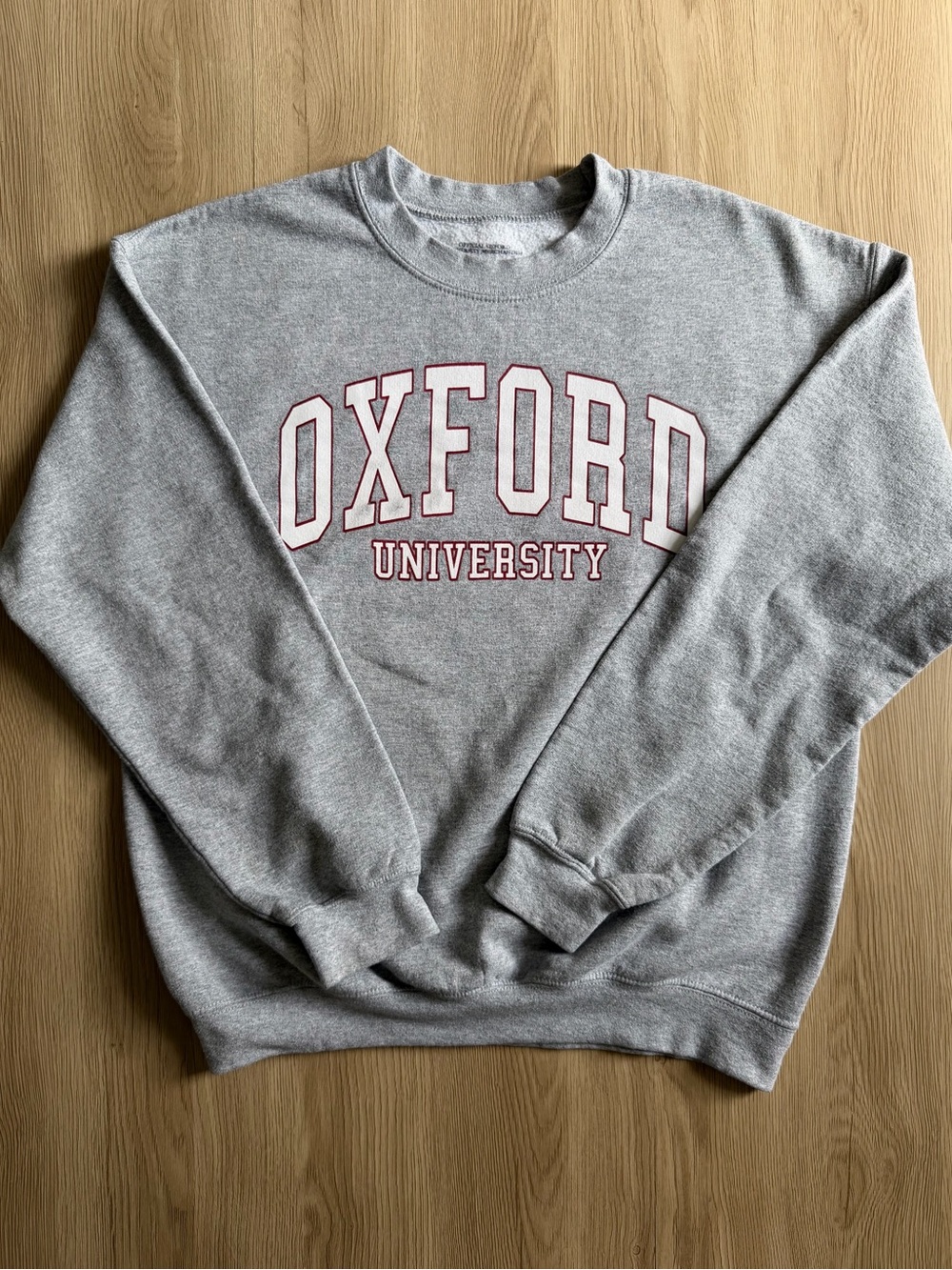 Oxford University Gray Logo Crewneck Sweatshirt